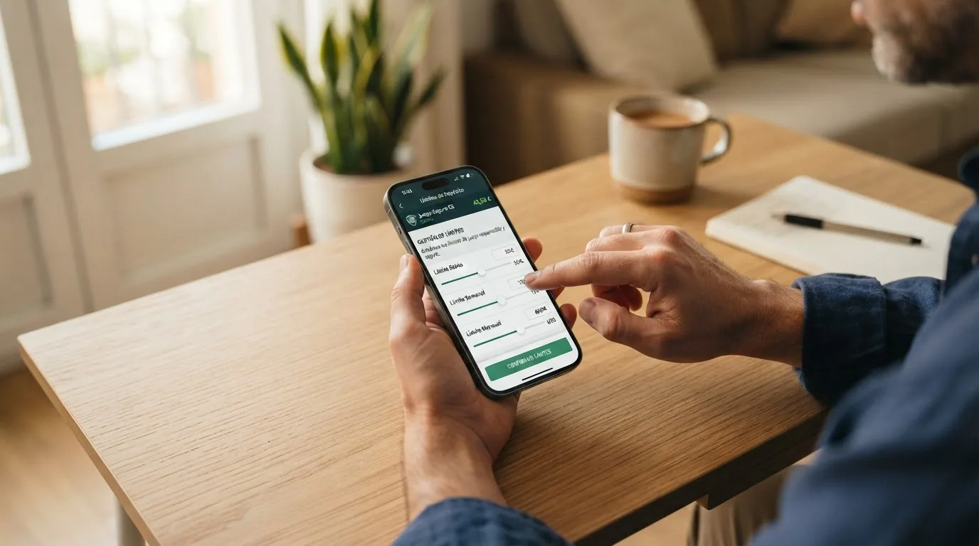 La interfaz de configuración de límites de depósito en un casino online español