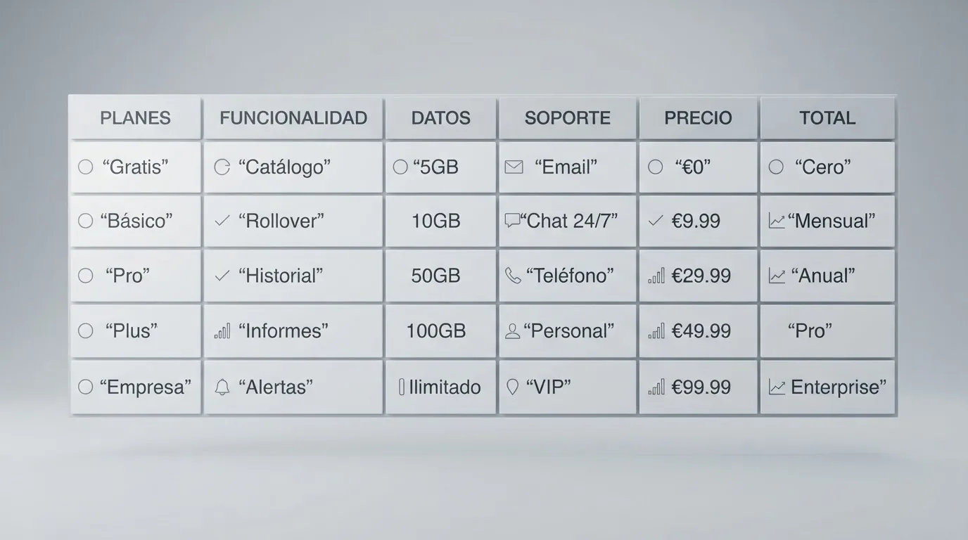 Tabla comparativa con las columnas de licencia, bono, rollover y catálogo junto a los logotipos de los diez operadores analizados