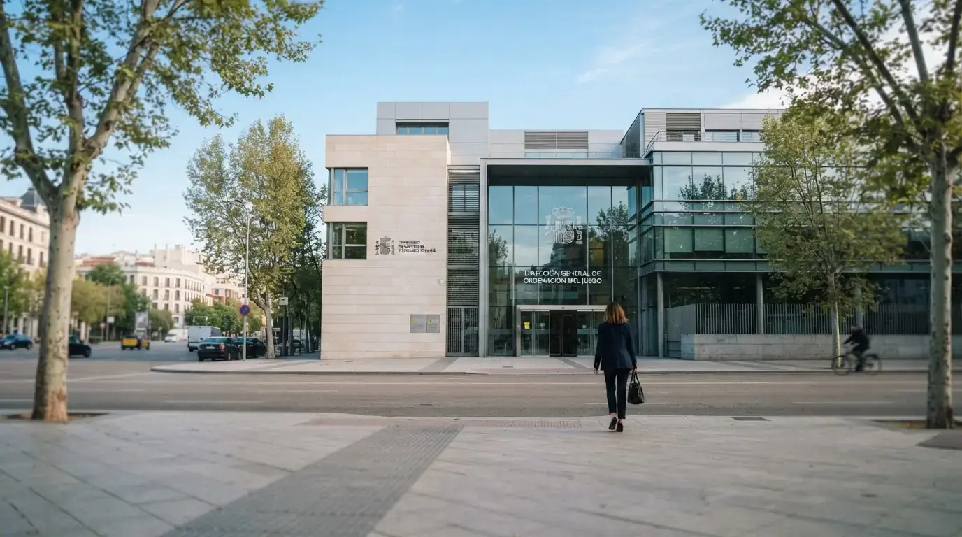 Fachada del edificio de la Dirección General de Ordenación del Juego en Madrid