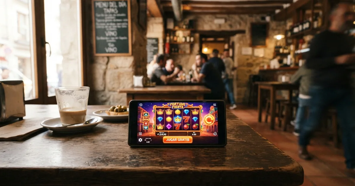 Interfaz de un casino online con el botón «jugar gratis» destacado y sin formulario de registro a la vista