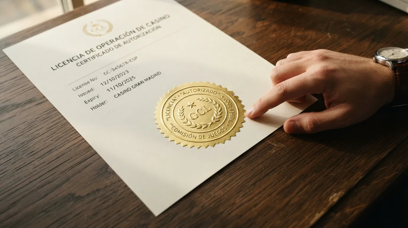 Captura del registro público de la DGOJ con el resultado de búsqueda de un operador autorizado