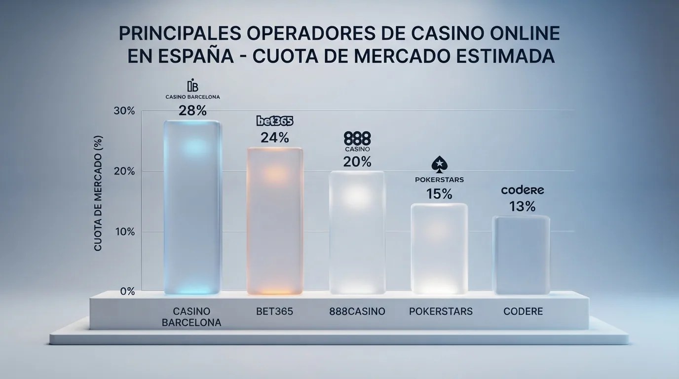 Captura de una tabla o comparativa visual de los principales operadores con licencia DGOJ en España