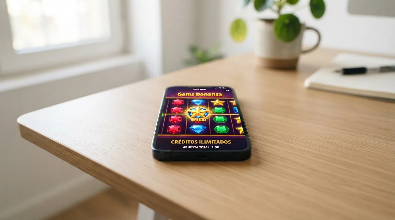 La pantalla del modo demo de Starburst con el contador de créditos virtuales visible en un casino online español